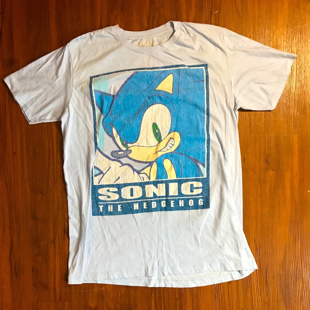 Vintage Sega Sonic The Hedgehog Graphic T Shirt L